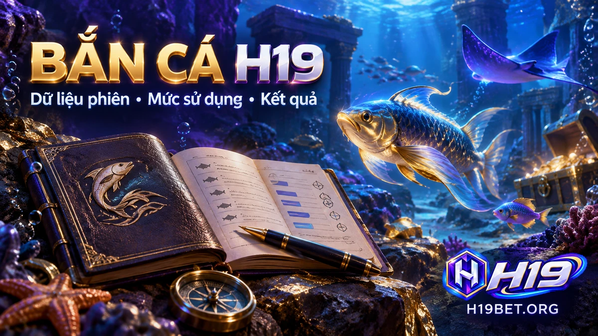 Bắn cá H19 với thông tin phiên chơi, mức sử dụng và kết quả được ghi nhận