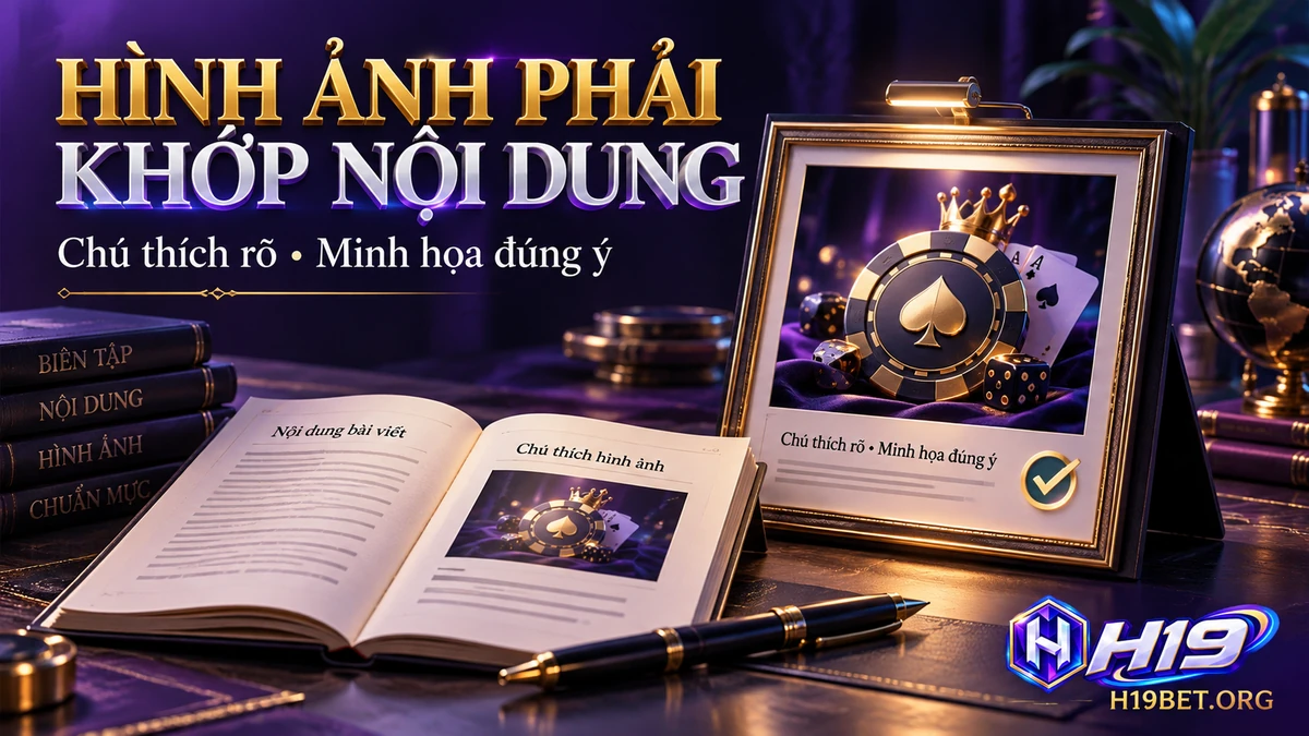 Nguyên tắc sử dụng hình ảnh và chú thích phù hợp với nội dung H19