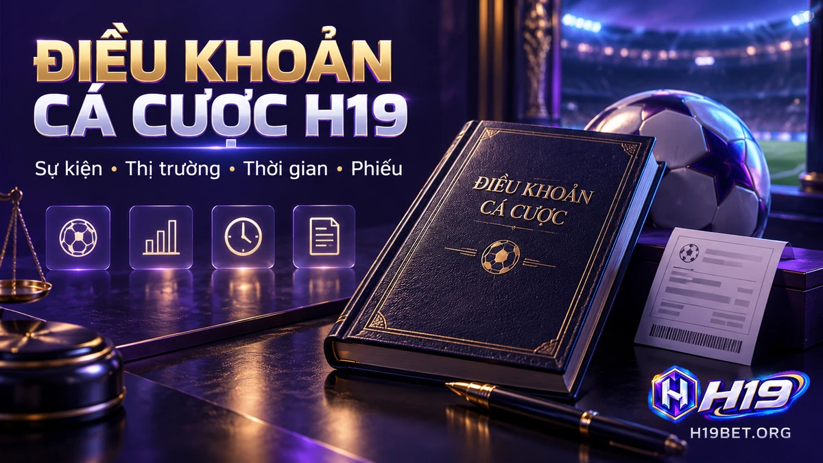 Điều khoản cá cược H19 theo sự kiện, thị trường, thời gian và trạng thái phiếu