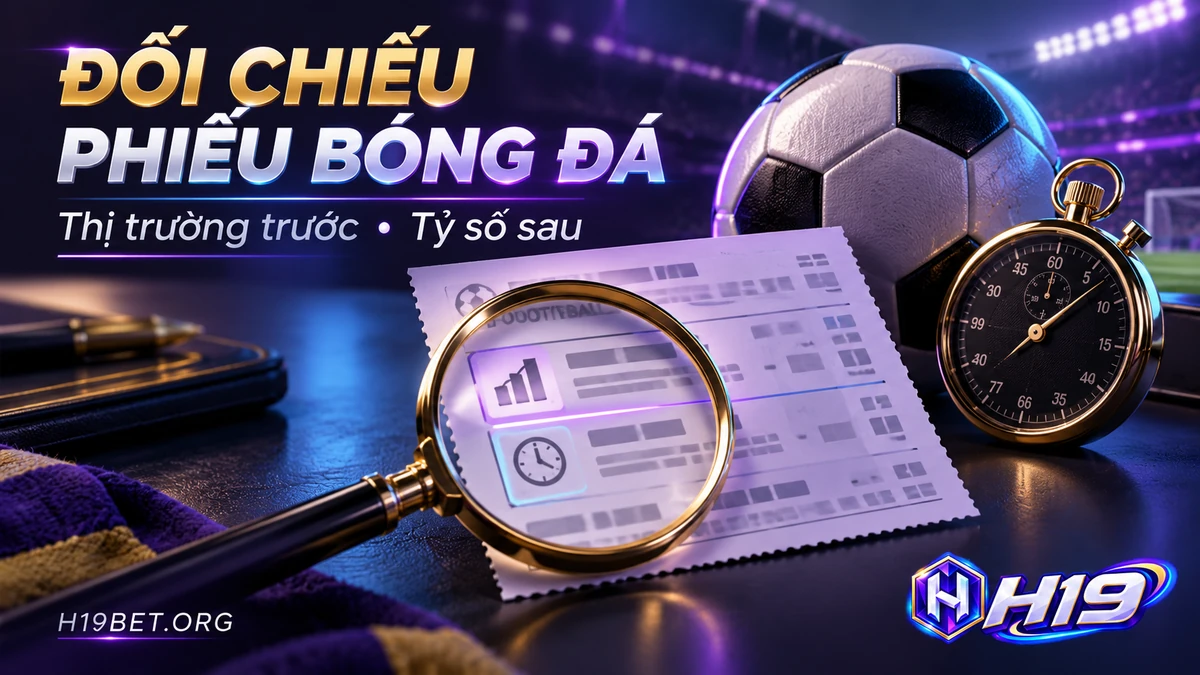 Đối chiếu phiếu bóng đá H19 theo tên thị trường, phạm vi thời gian và dữ liệu kết quả