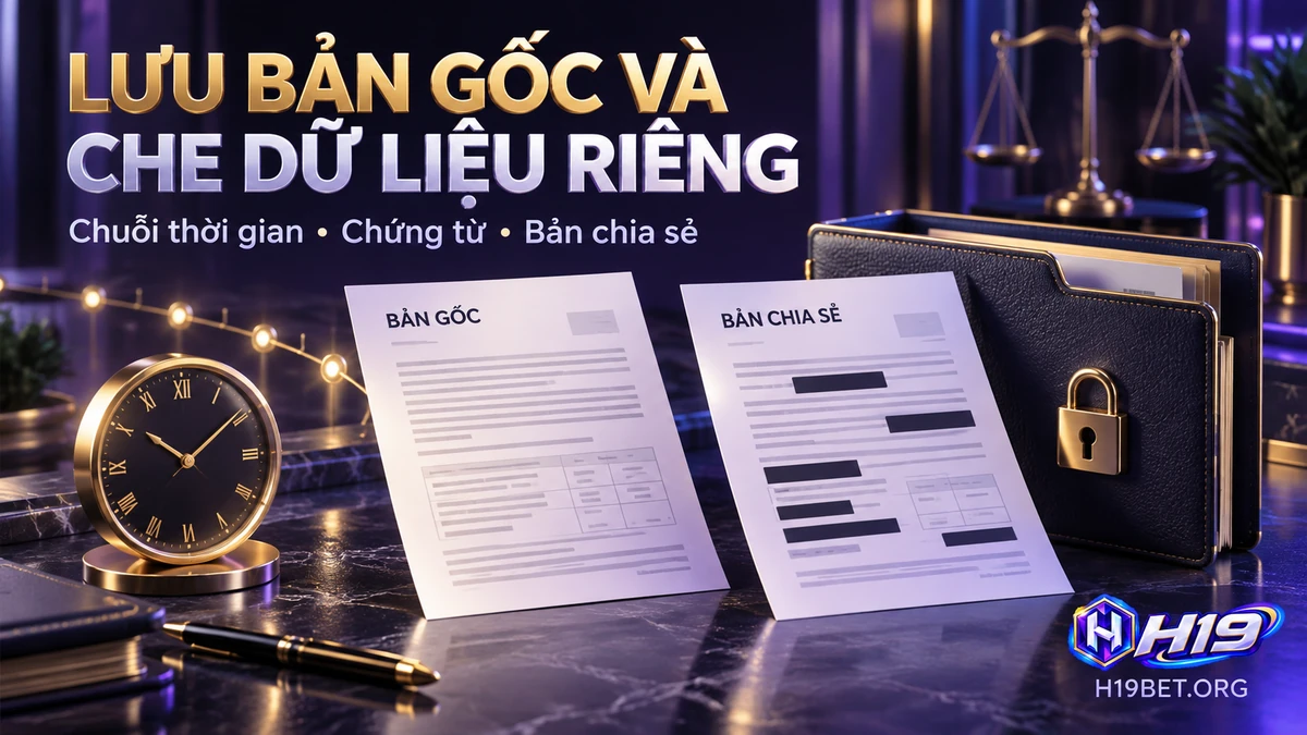 Chuẩn bị hồ sơ tranh chấp H19 với chứng từ gốc và bản chia sẻ đã che thông tin nhạy cảm