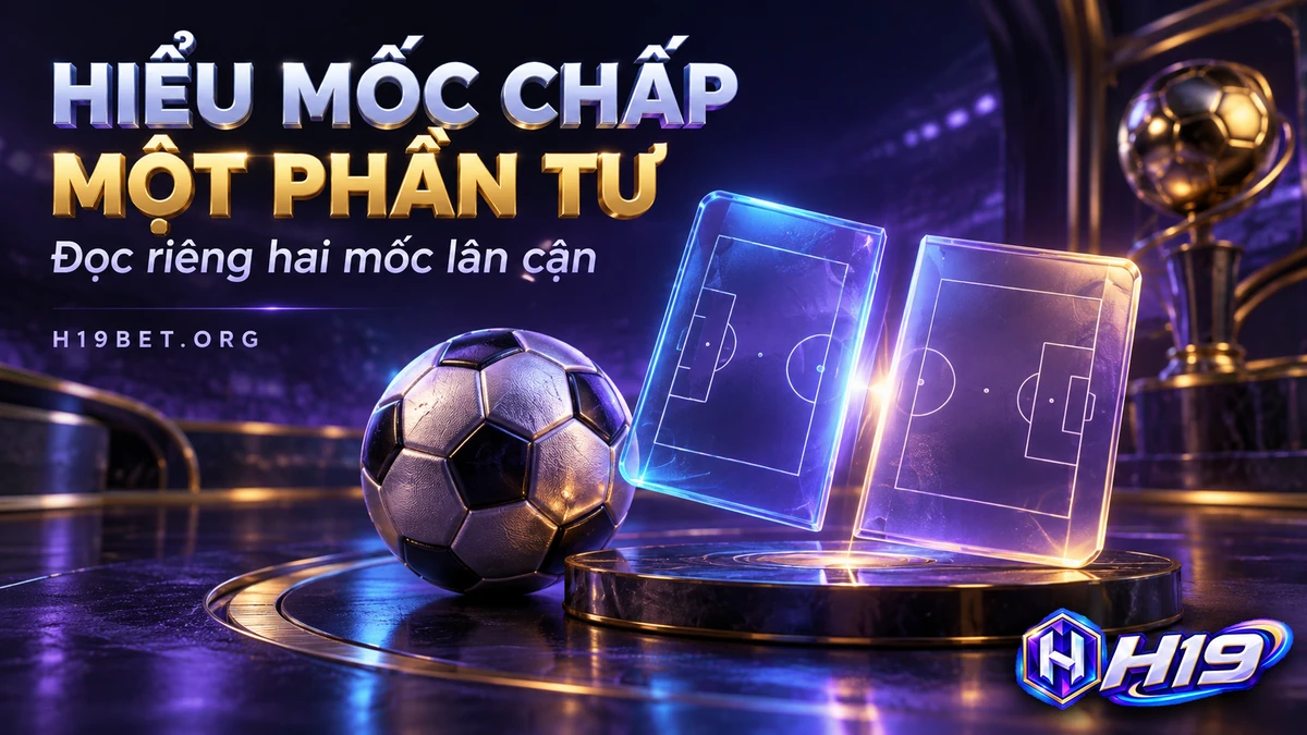 Giải thích mức chấp một phần tư trong bài kèo và tỷ lệ H19 bằng hai mốc lân cận