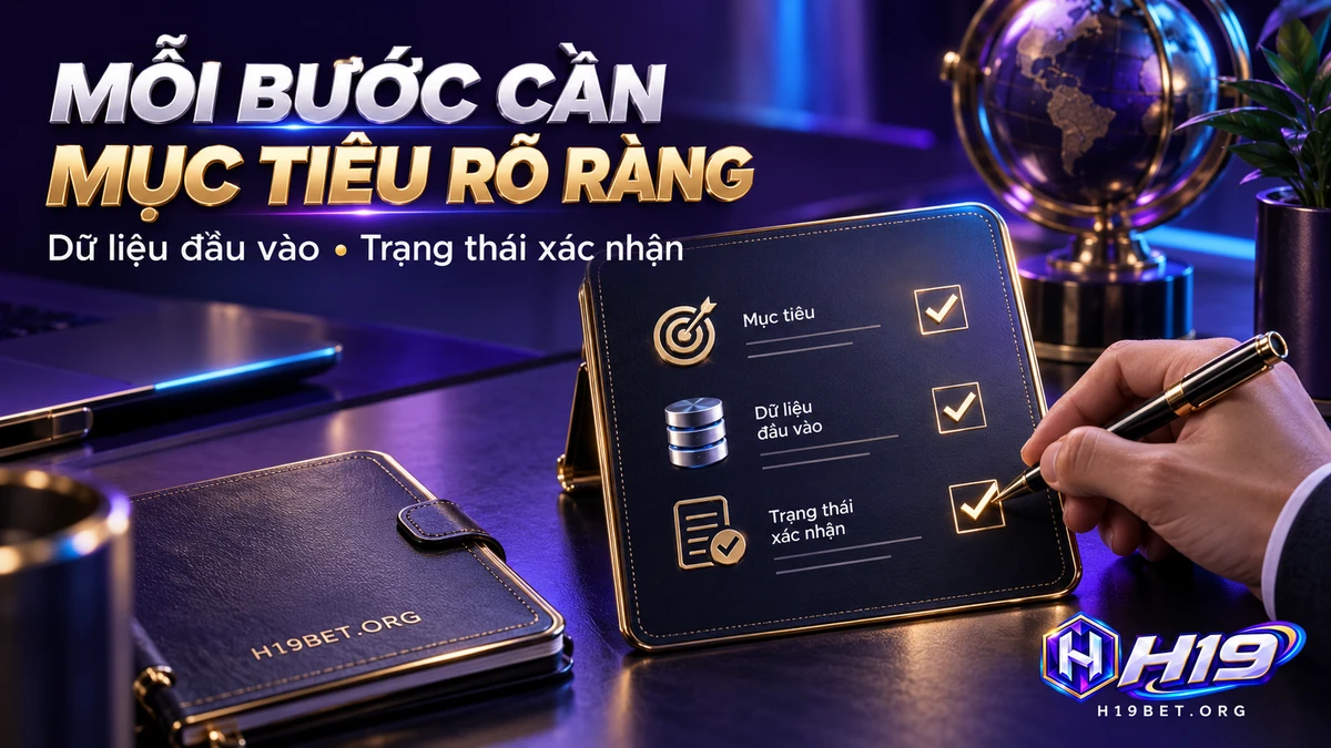 Kiểm tra dữ liệu và trạng thái xác nhận khi quản lý tài khoản H19