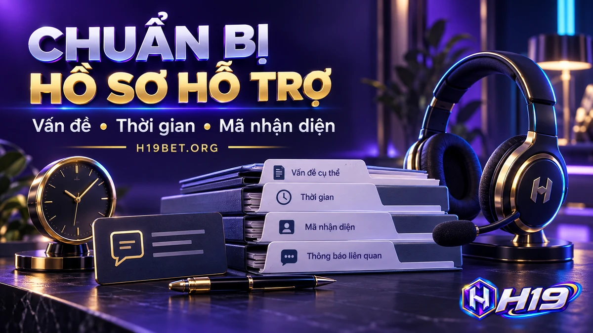 Thông tin hỗ trợ H19 gồm vấn đề, thời gian, mã giao dịch và ảnh thông báo