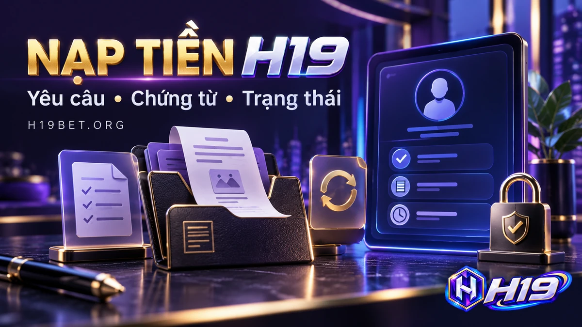 Nạp tiền H19 và cách đối chiếu yêu cầu, chứng từ thanh toán, lịch sử tài khoản