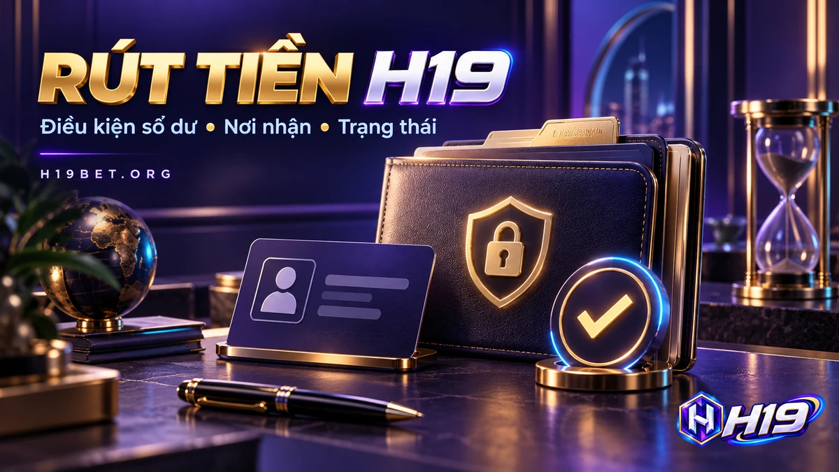 Kiểm tra số dư, thông tin nhận tiền và trạng thái lệnh rút tiền H19