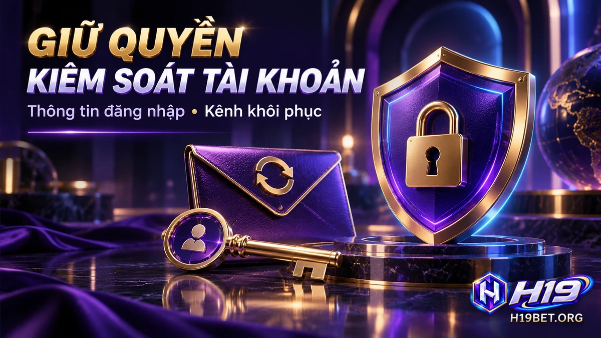 Kiểm tra mật khẩu và kênh khôi phục khi đăng ký tài khoản H19