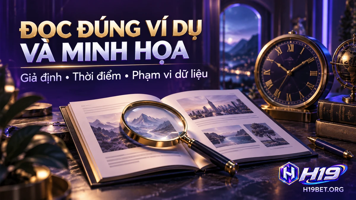Đọc ví dụ và ảnh minh họa H19 theo giả định, thời điểm và phạm vi dữ liệu
